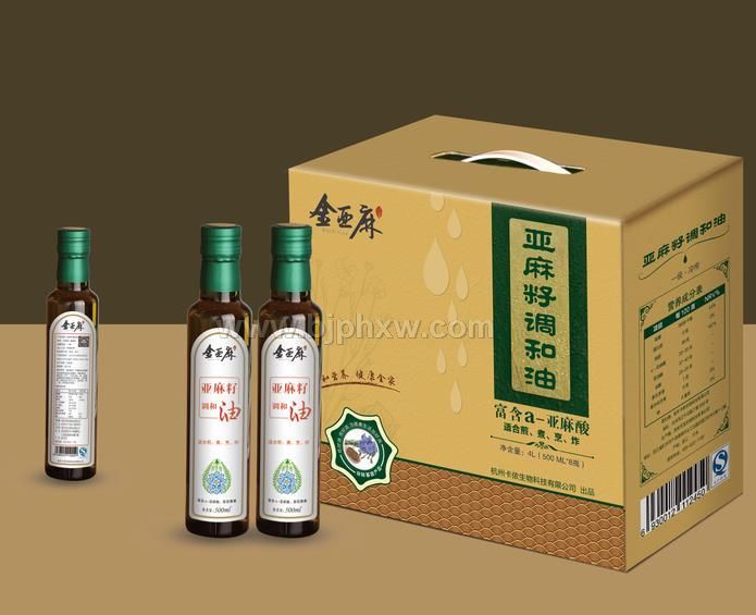 金亞麻亞麻籽油（調(diào)和油，熱炒油）