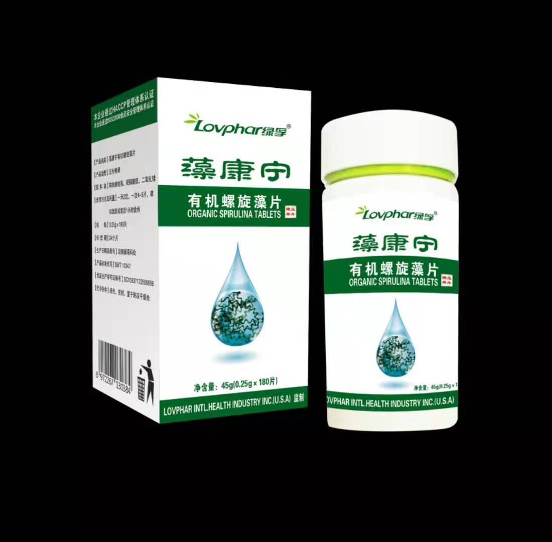 青島綠孚  藻康寧 有機螺旋藻精片