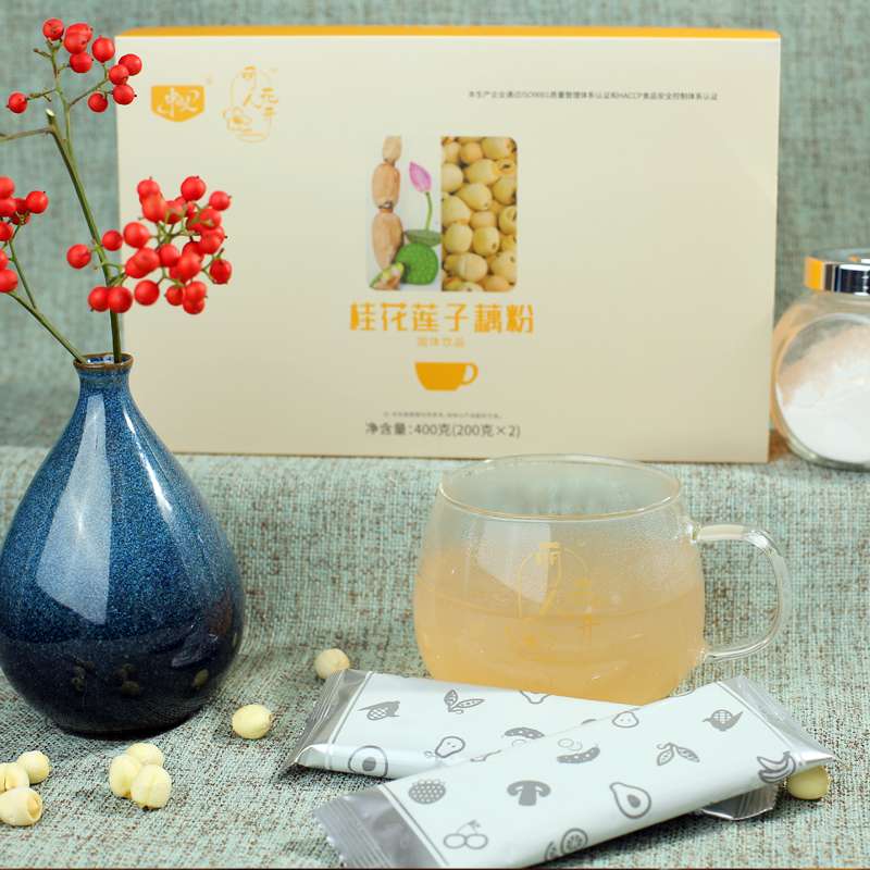 桂花蓮子藕粉固體飲品藕粉營養(yǎng)美容承接貼牌定制代加工！