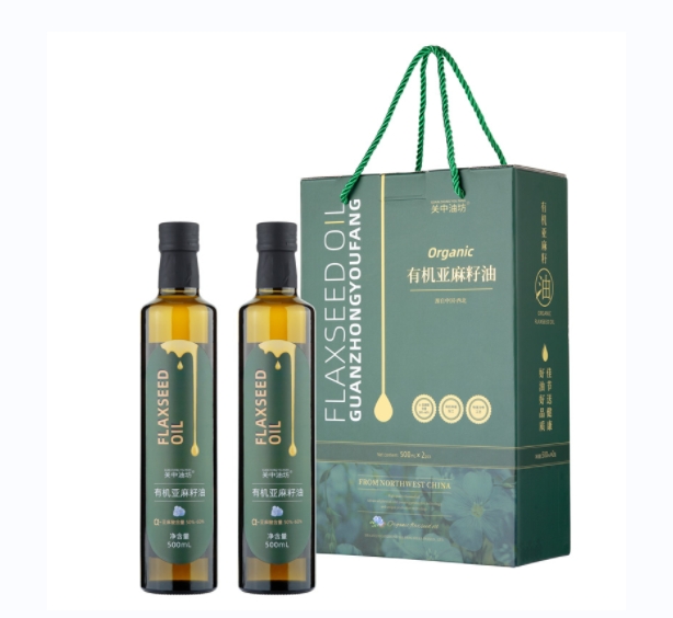 500ML*2瓶有機(jī)亞麻籽油禮盒