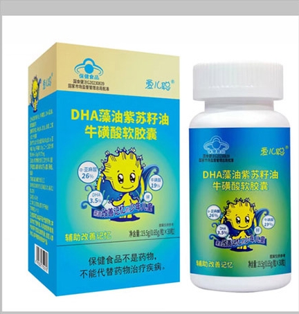 愛兒聰®DHA藻油紫蘇籽油牛磺酸軟膠囊